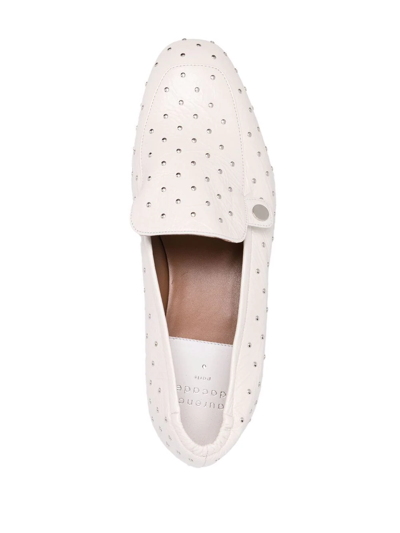 Shop Laurence Dacade Angela Leather Loafers In White