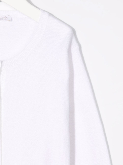 Il Gufo Fine-knit Cotton Cardigan In White