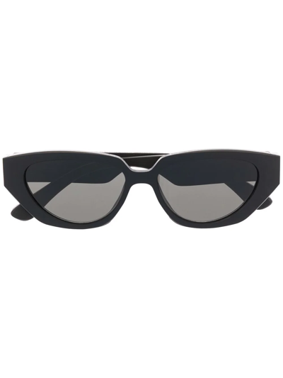 Shop Mykita Cat-eye Frame Sunglasses In Black
