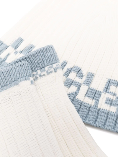 Moncler Ribbed-knit Two-piece Set In White
