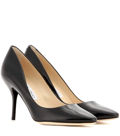 Shop Jimmy Choo Mei Patent-leather Pumps In Llack