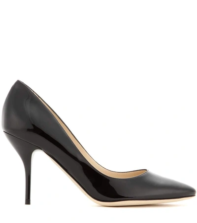 Shop Jimmy Choo Mei Patent-leather Pumps In Llack