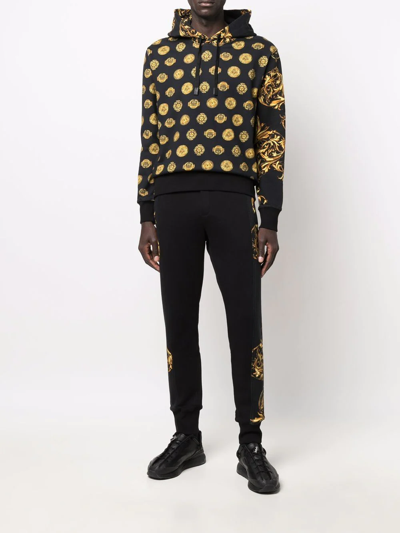 Versace Jeans Couture Regalia Baroque Panelled Track Pants In Black