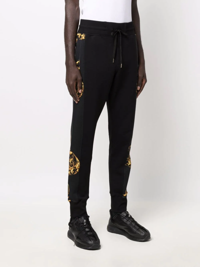 Versace Jeans Couture Regalia Baroque Panelled Track Pants In Black