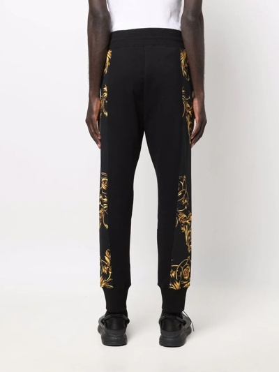 Versace Jeans Couture Regalia Baroque Panelled Track Pants In Black