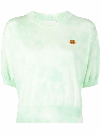Shop Kenzo Tiger Patch T-shirt In Green