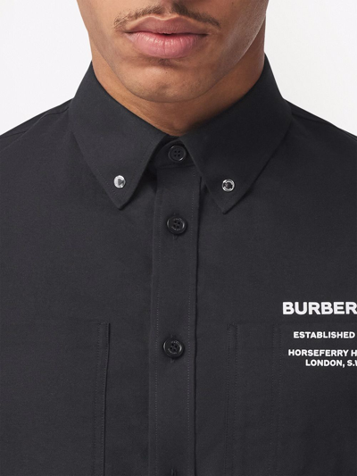 Burberry Black Horseferry Shirt