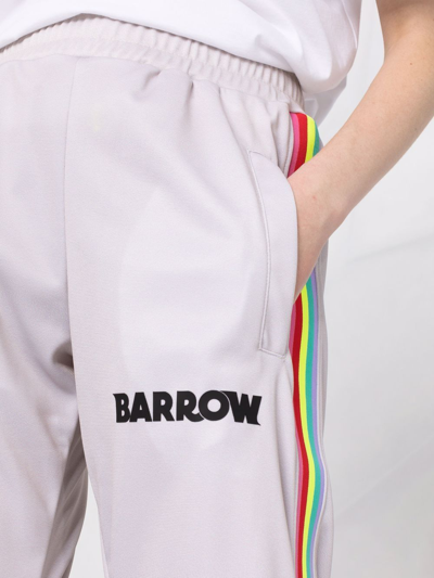 Shop Barrow Side-stripe Track Pants In Neutrals