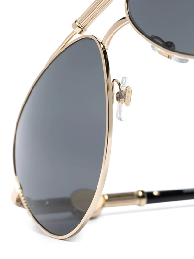 Versace Medusa Head Aviator-frame Sunglasses In Black