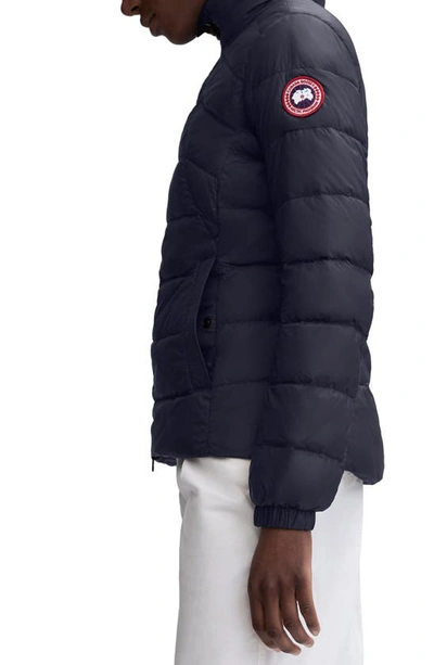 Shop Canada Goose Abbott Packable 750 Fill Power Down Jacket In Admiral Navy