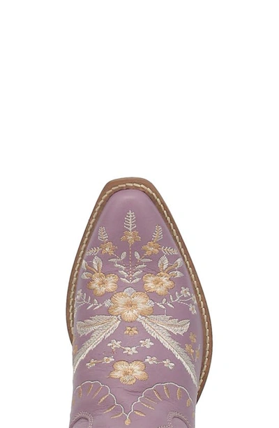 Dingo Primrose Western Boot In Lavendar