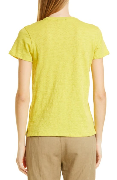 Shop Atm Anthony Thomas Melillo Schoolboy Cotton Crewneck T-shirt In Sunshine
