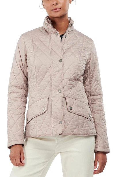 Shop Barbour Flyweight Quilted Jacket In Dusty Mauve