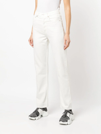 Shop Agolde 90s Pinch Waist Jeans In White