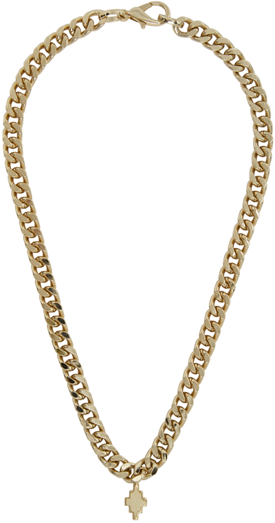 Shop Marcelo Burlon County Of Milan Gold Cross Chain Necklace