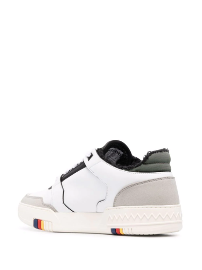 Shop Missoni Logo-panelled Low-top Sneakers In Weiss