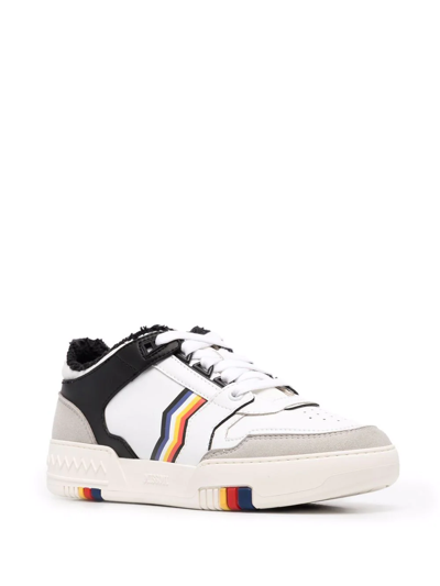 Shop Missoni Panelled Low-top Sneakers In Weiss