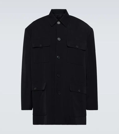 Shop Balenciaga Viscose Jacket In Black