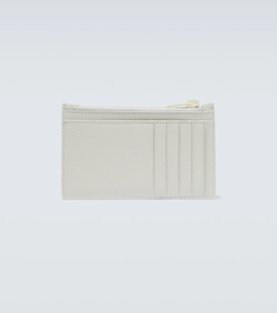 Shop Balenciaga Car Leather Card Holder In White