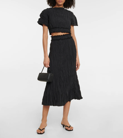 Totême Toteme Leather Heeled Flip Flops In Multi