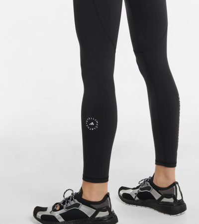 Shop Adidas By Stella Mccartney Yoga High-rise Leggings In Black