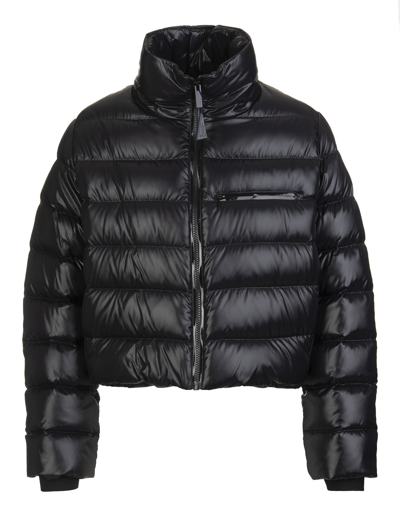 Shop Moncler Woman Black Morgat Down Jacket In Nero
