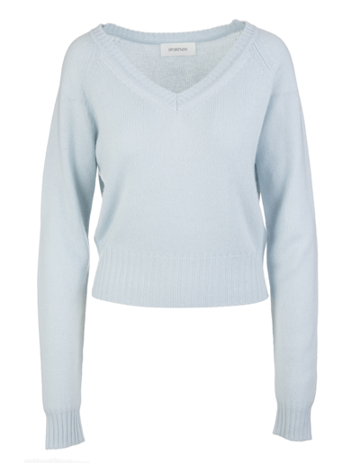 Shop Sportmax Light Blue Fatuo Sweater In Azzurro