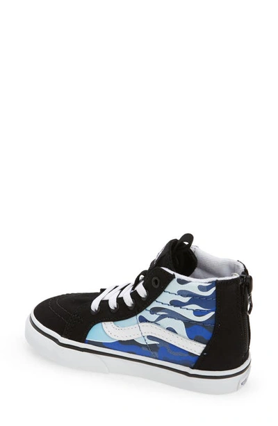 Shop Vans Sk8-hi Zip Sneaker In Camo Flame Blue/ Ice Camo