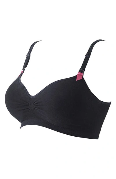 Cache Coeur Maternity Curve Seamless Nursing Bra In Black