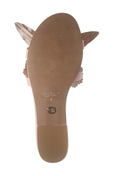 Shop Cecelia New York Lila Slide Sandal In Pink Melon