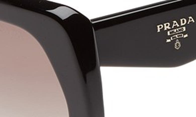 Shop Prada Heritage 56mm Sunglasses In Black