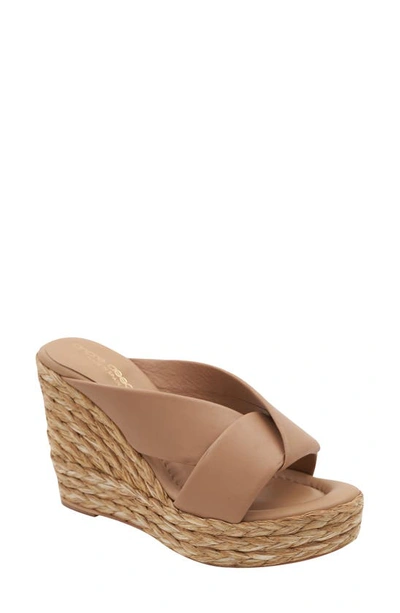 Shop Andre Assous Opal Espadrille Wedge Sandal In Tan