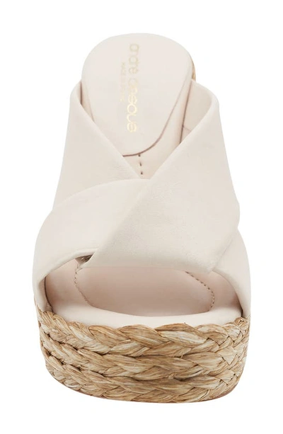 Shop Andre Assous Opal Espadrille Wedge Sandal In White