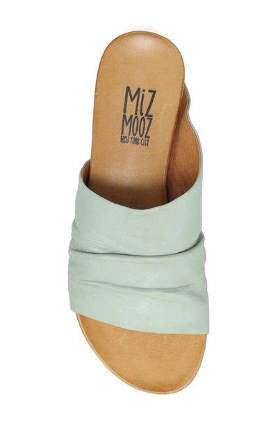 Miz Mooz Aria Slide Sandal In Aquamarine