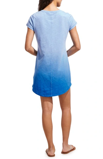 Shop Vineyard Vines Surftee Cotton T-shirt Dress In Newport Blue