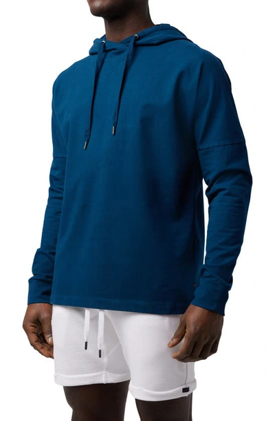 Shop Good Man Brand Japan Long Sleeve Pullover Hoodie In Sea