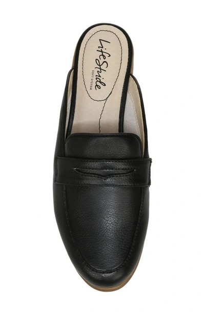 Shop Lifestride Margot Slide Loafer In Black Synthetic