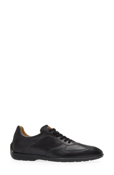 Shop Mezlan City Leather Sneaker In Black