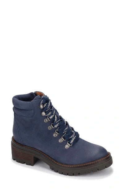 Shop Gentle Souls Signature Brooklyn Lace-up Boot In Pageant Blue