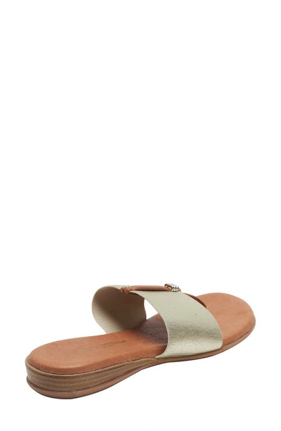 Shop Andre Assous André Assous Nice Featherweights™ Slide Sandal In Platino