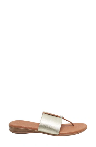 Shop Andre Assous André Assous Nice Featherweights™ Slide Sandal In Platino