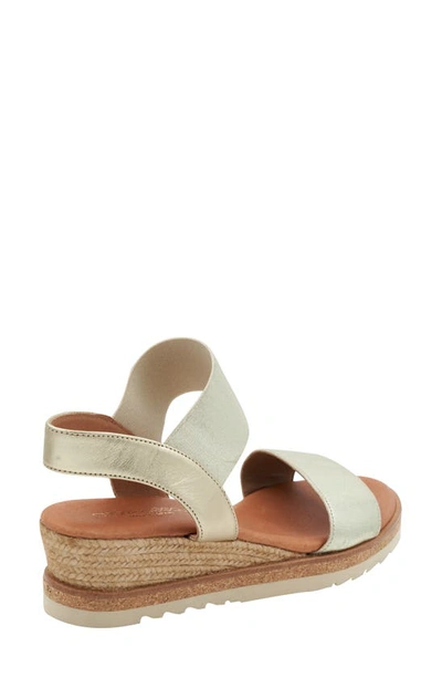 Andre Assous Neveah Espadrille Sandal In Platino