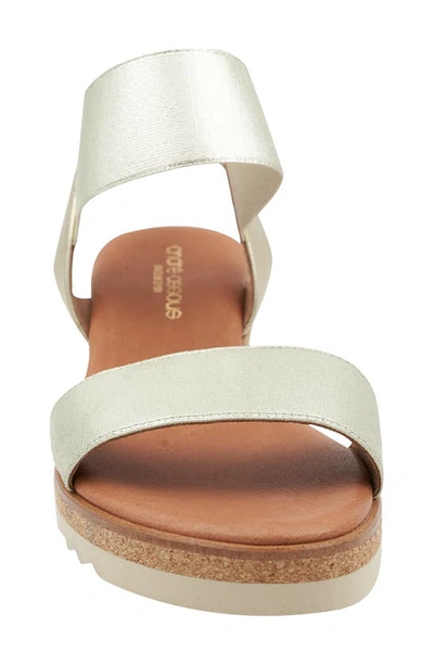 Andre Assous Neveah Espadrille Sandal In Platino