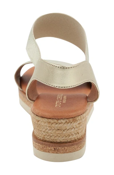 Andre Assous Neveah Espadrille Sandal In Platino
