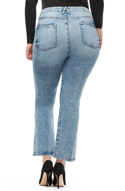 Shop Good American Good Curve High Waist Ankle Straight Leg Jeans In Blue 189