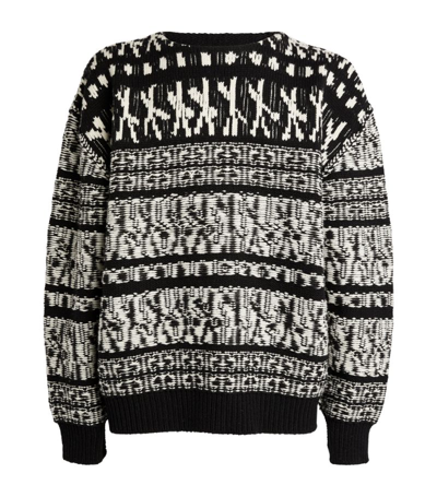 Shop Givenchy Wool Jacquard Sweater In Multi