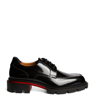 Our Georges L Leather Derby Loafers In Black