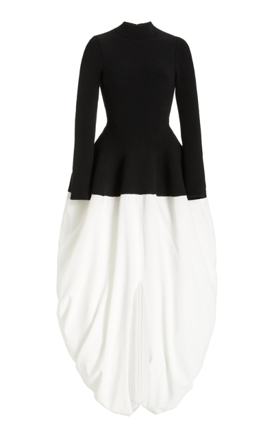 Shop Proenza Schouler Women's Sculpted Boucle Maxi Dress In Black,white