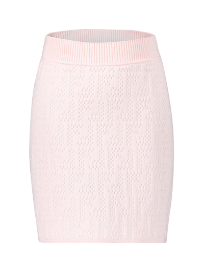 Shop Fendi Kids Skirt For Girls In Pink