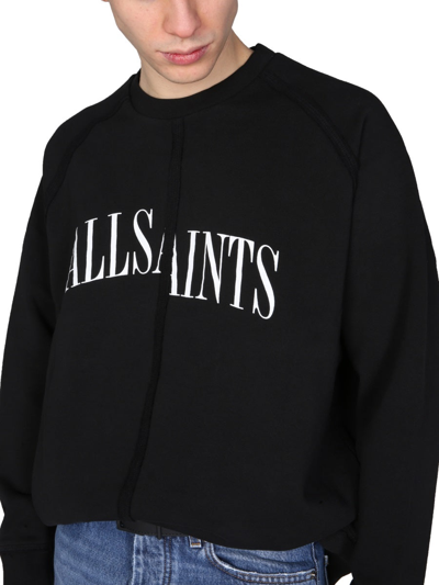 Shop Allsaints "diverge" Sweatshirt In Black